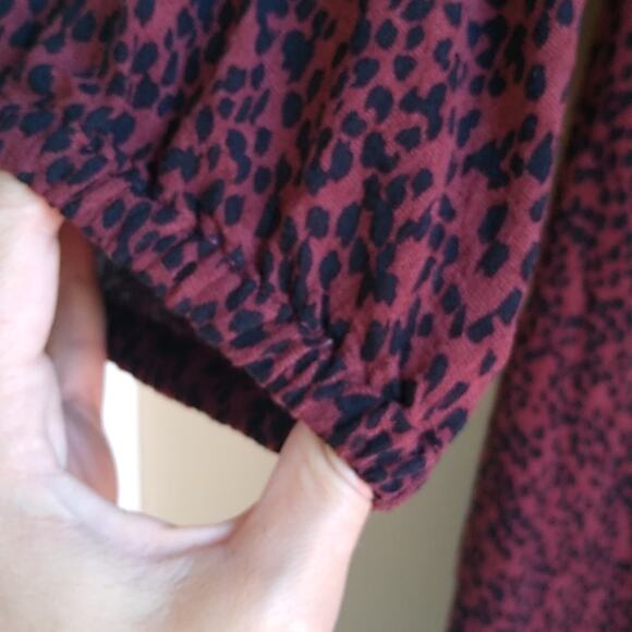 The Nines by Hatch Rust Animal Print Midi Dress Size XS - Picture 10 of 14